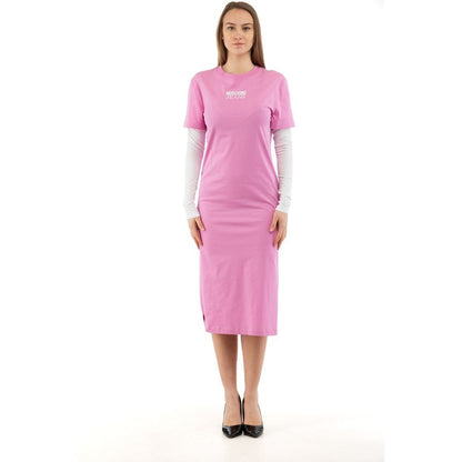 Moschino Mehrfarbiges Baumwoll-Freizeitkleid