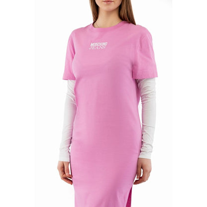 Moschino Mehrfarbiges Baumwoll-Freizeitkleid