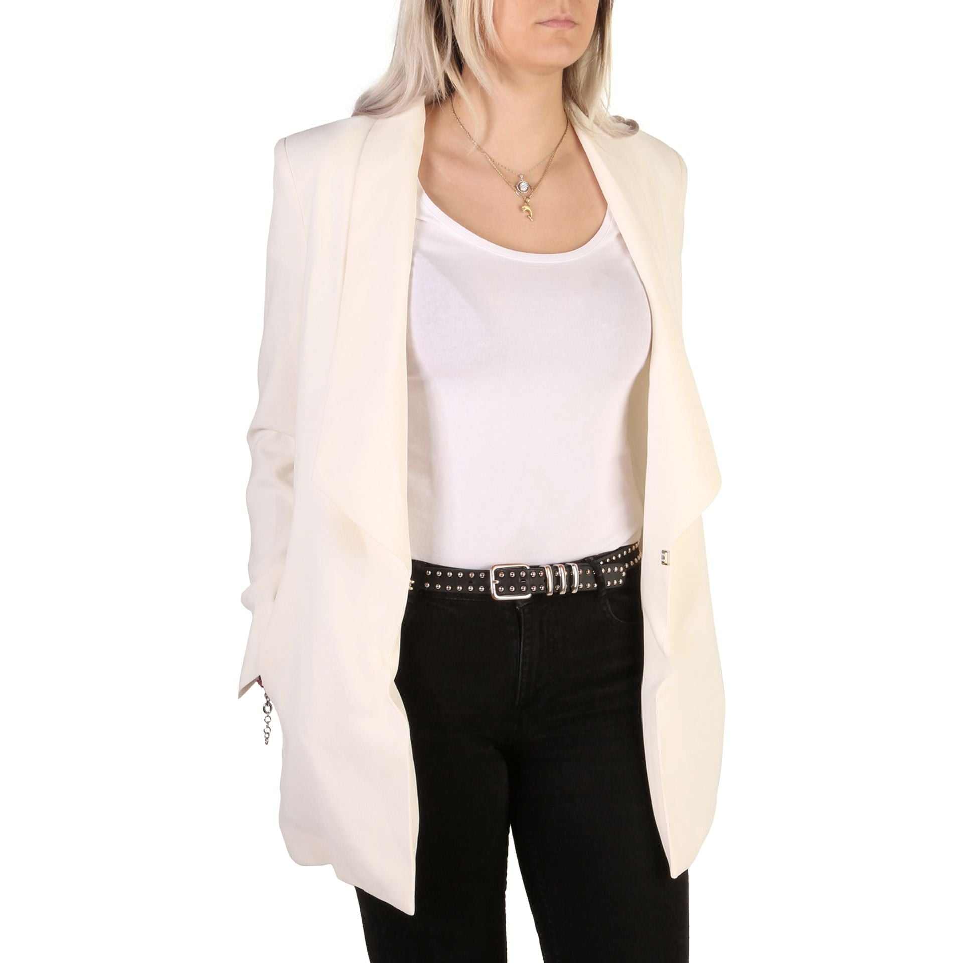 Guess Business Jacket women's solid-color blazer with long sleeves and front closure