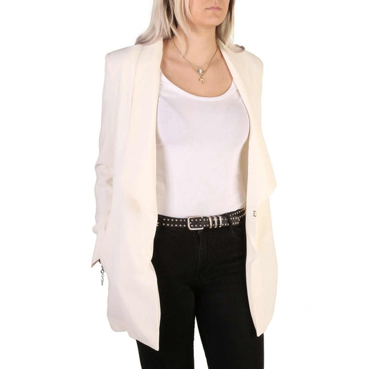 Guess Business Jacket women's solid-color blazer with long sleeves and front closure