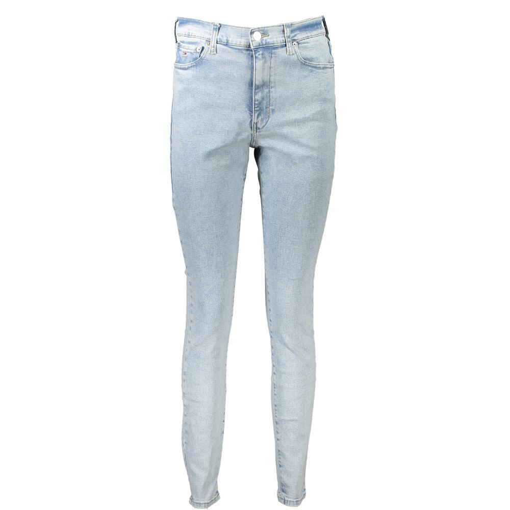 Tommy Hilfiger High-Rise Super-Skinny Jeans Sea Wave Azzurro
