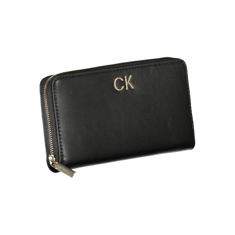 Calvin Klein Sleepless Night Black Wallet Genuine Polyester Blend