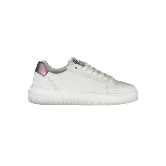 Calvin Klein Leather Sneakers White Marbella Town