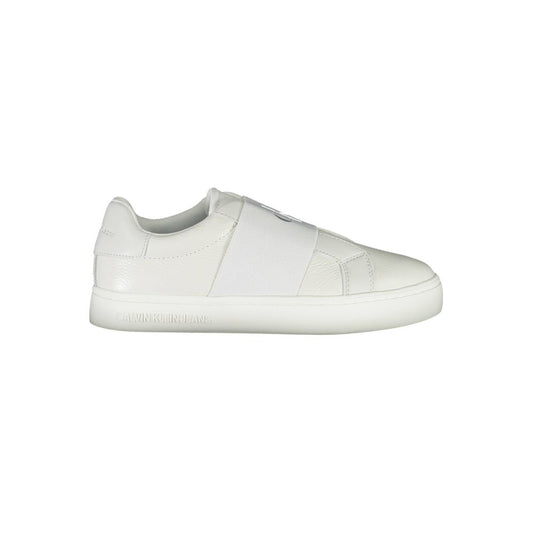 Calvin Klein Leather Sneakers Bianco Marbella Town