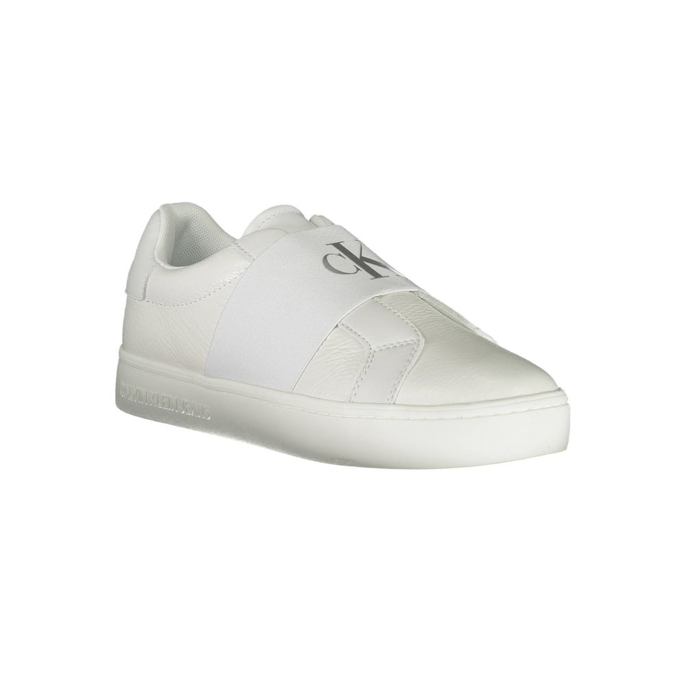 Calvin Klein Leather Sneakers Bianco Marbella Town