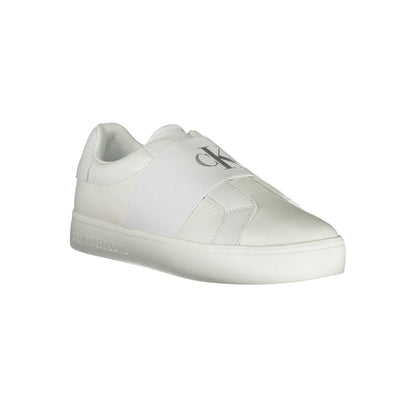 Calvin Klein Leather Sneakers Bianco Marbella Town