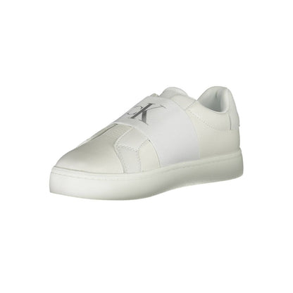Calvin Klein Leather Sneakers Bianco Marbella Town