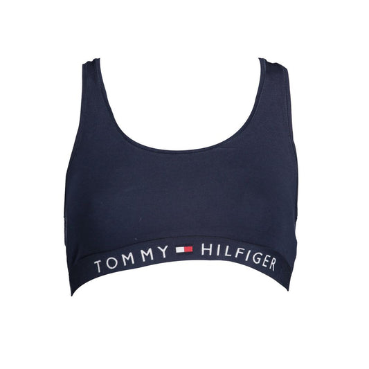 Tommy Hilfiger Women Sports Bra Blue Sea Wave Cotone