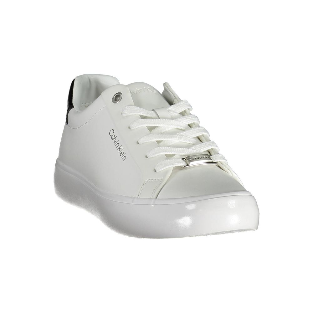 Calvin Klein Leder-Sneaker Weiß Marbella Town