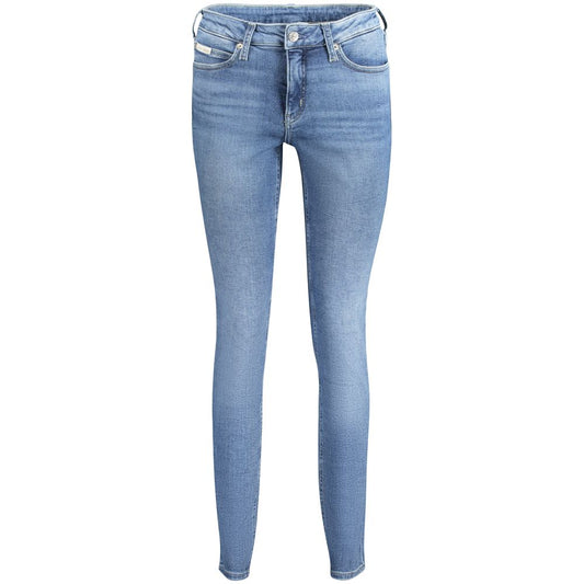 Calvin Klein Mid-Rise Skinny Jeans Sea Wave Blue Harbor