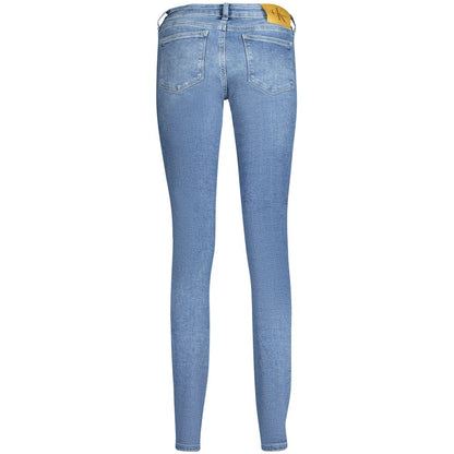 Calvin Klein Blu Cotton Damenjeans