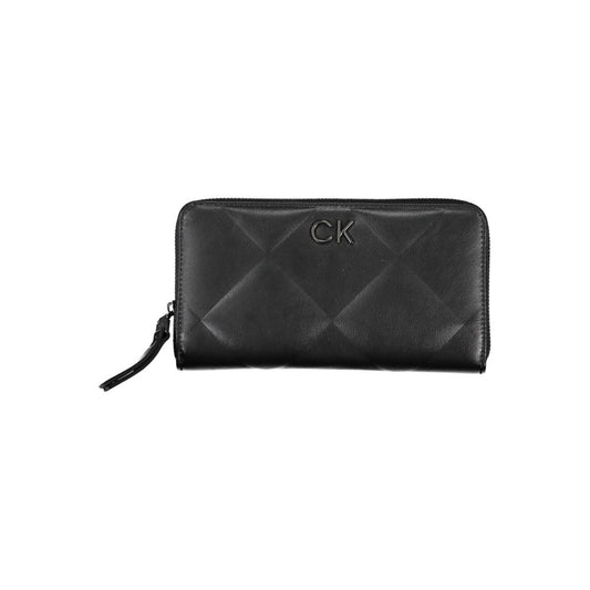 Calvin Klein Sleepless Night Black Wallet with RFID Blocking and Zip Closure