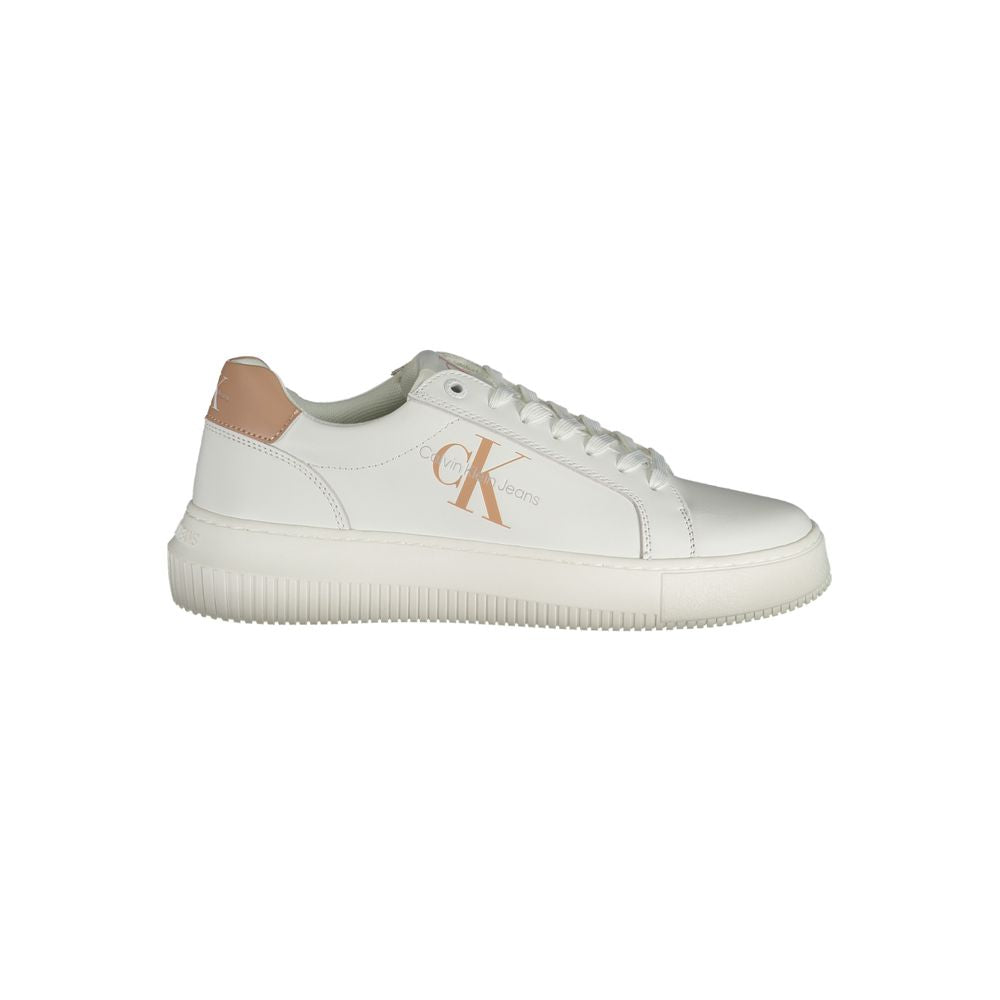 Calvin Klein Weiße Leder-Sneaker für Damen