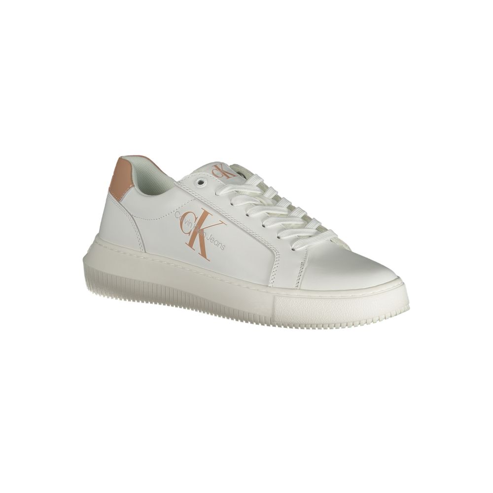 Calvin Klein Weiße Leder-Sneaker für Damen