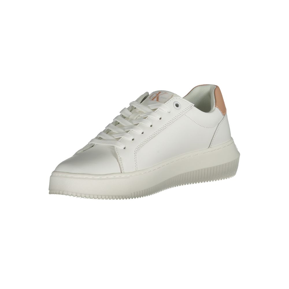 Calvin Klein Weiße Leder-Sneaker für Damen