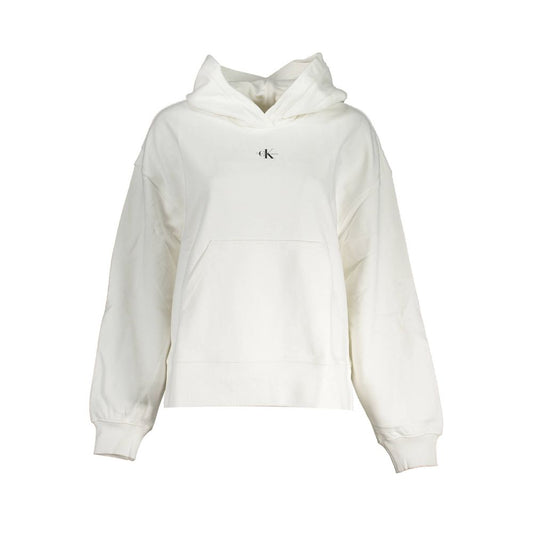 Calvin Klein White Cotton Sweatshirt Marbella Town