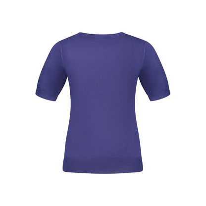 Guess Jeans Kurzarmpullover Sea Wave Blu Harbor