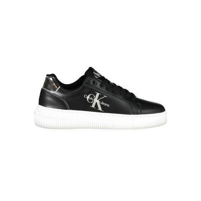 Calvin Klein Nero Leather Women Sneaker
