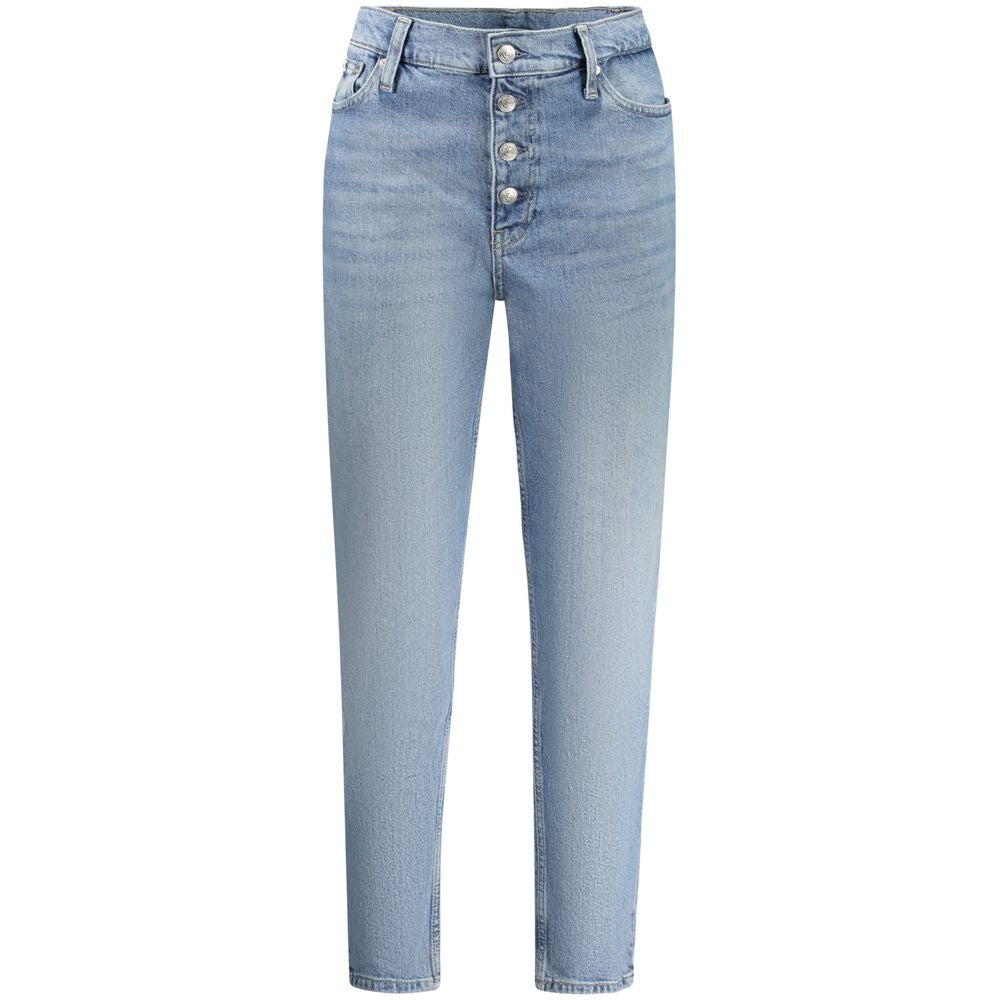 Calvin Klein Mom Jeans Sea Wave Azzurro