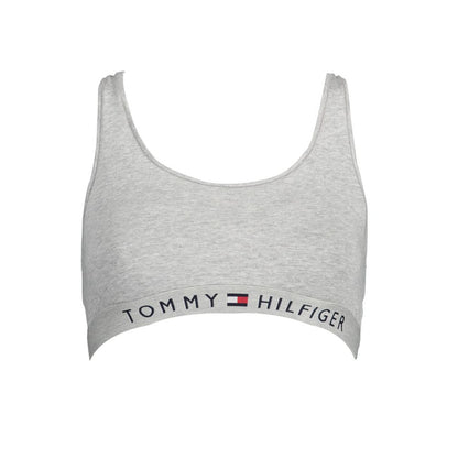 Tommy Hilfiger Harbour Gray Cotton Women's Sports Bra
