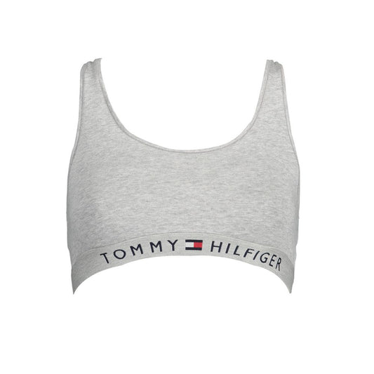 Tommy Hilfiger Harbour Gray Cotton Women's Sports Bra