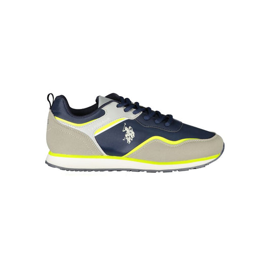 US POLO ASSN. Blauer Polyester-Sneaker für Damen.