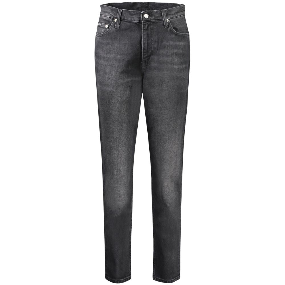 Calvin Klein Mom Jeans High-Rise Cotton Nero Sleepless Night