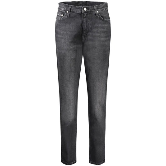Calvin Klein Mom Jeans High-Rise Cotton Nero Sleepless Night