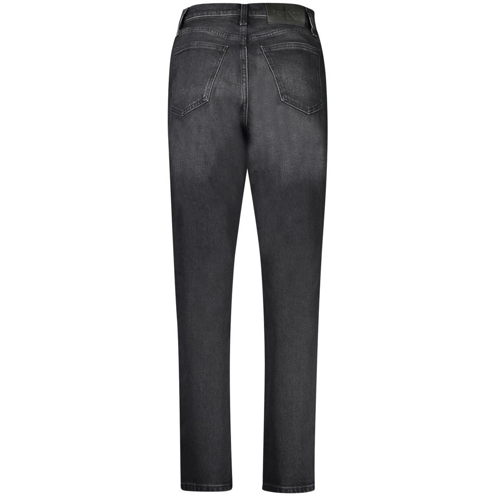 Calvin Klein Mom Jeans High-Rise Cotton Nero Sleepless Night