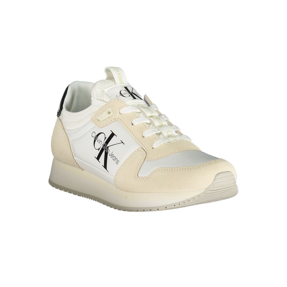 Calvin Klein Bianco Polyurethane Damen-Sneaker