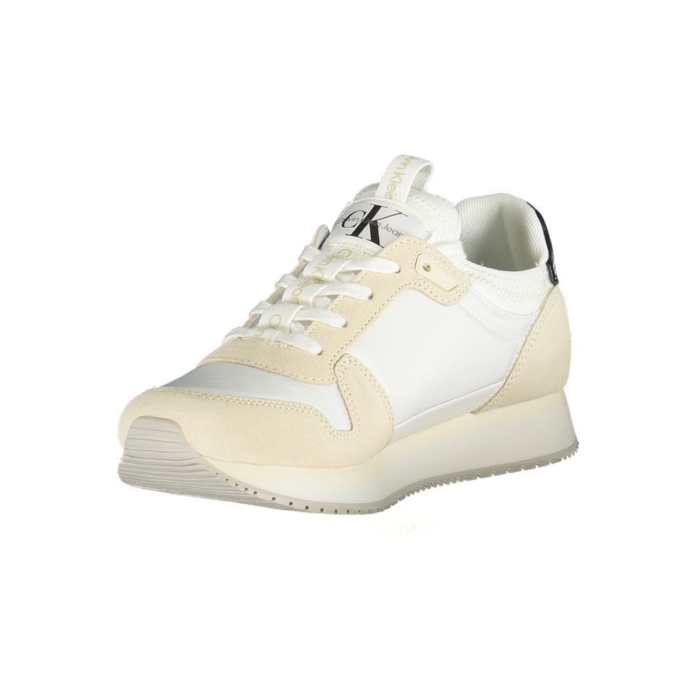 Calvin Klein Bianco Polyurethane Damen-Sneaker