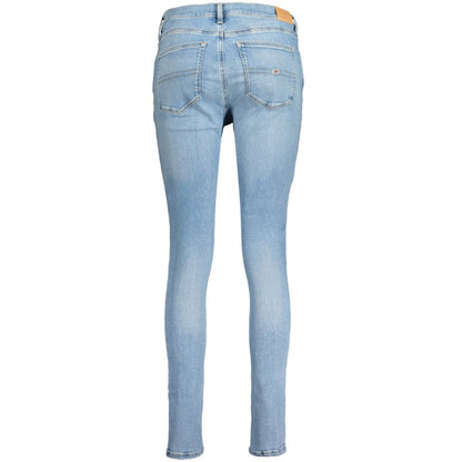 Tommy Hilfiger Nora Mid Skinny Jeans Damen Baumwolle Azzurro Sea Wave