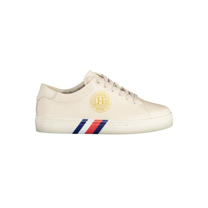 Tommy Hilfiger Leder-Sneaker, sandbraun