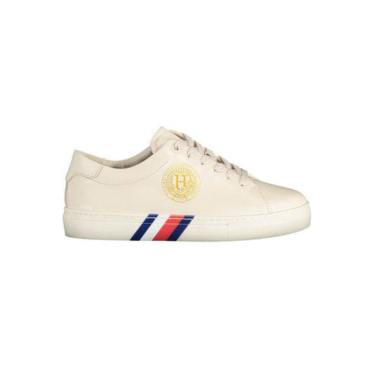 Tommy Hilfiger Leather Sneakers Sandy Brown