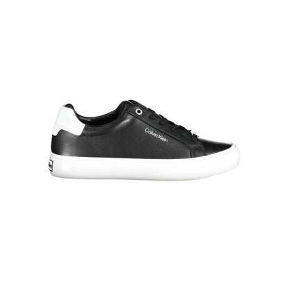 Calvin Klein Damen-Sneaker aus schwarzem Leder