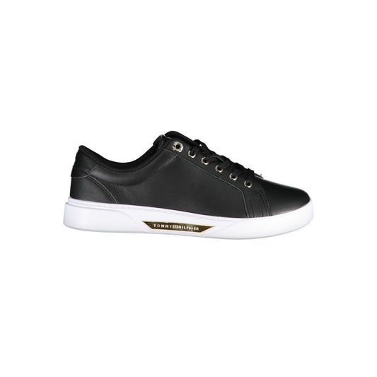 Tommy Hilfiger Sleepless Night Black Leather Sneakers