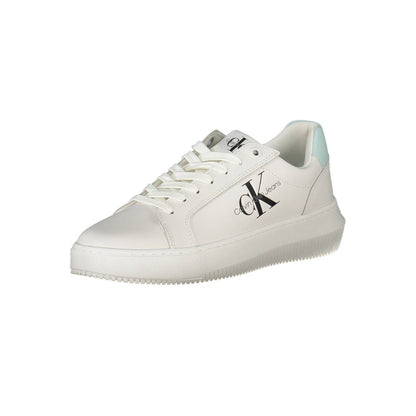 Calvin Klein Leder-Sneaker Marbella Town Weiß Bianco