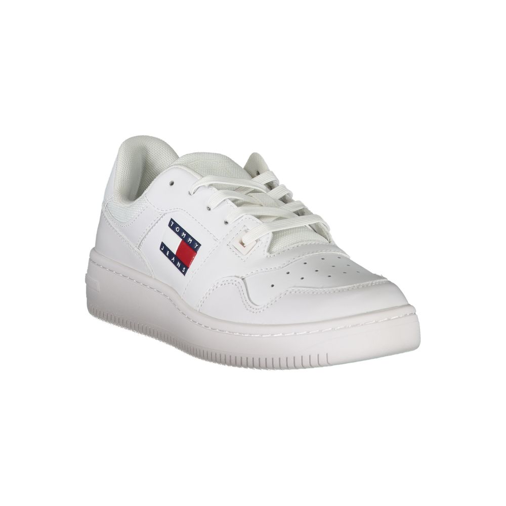 Tommy Hilfiger Damen-Sneaker aus weißem Leder