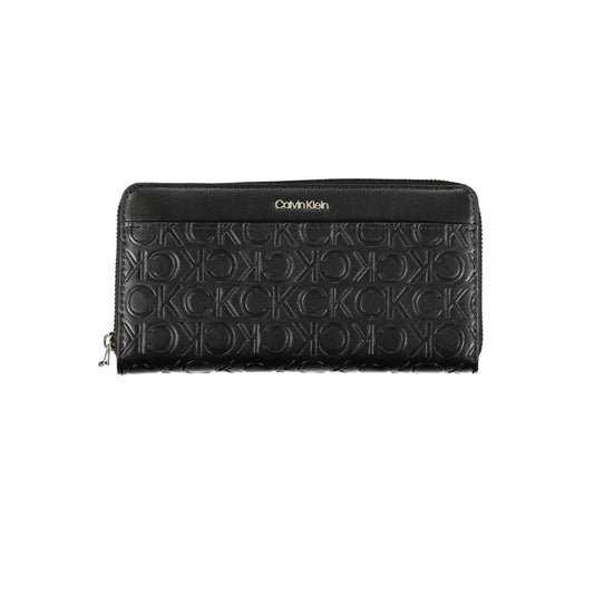 Calvin Klein Black Polyurethane Women Wallet
