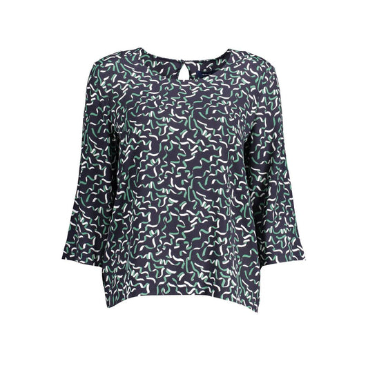 Gant Rosso Baumwoll-Damenhemd Meereswellenblau