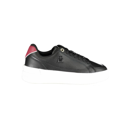 Tommy Hilfiger Sleepless Night Black Leather Sneakers