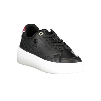 Tommy Hilfiger Sleepless Night Sneaker aus schwarzem Leder