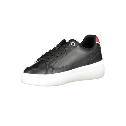 Tommy Hilfiger Sleepless Night Sneaker aus schwarzem Leder