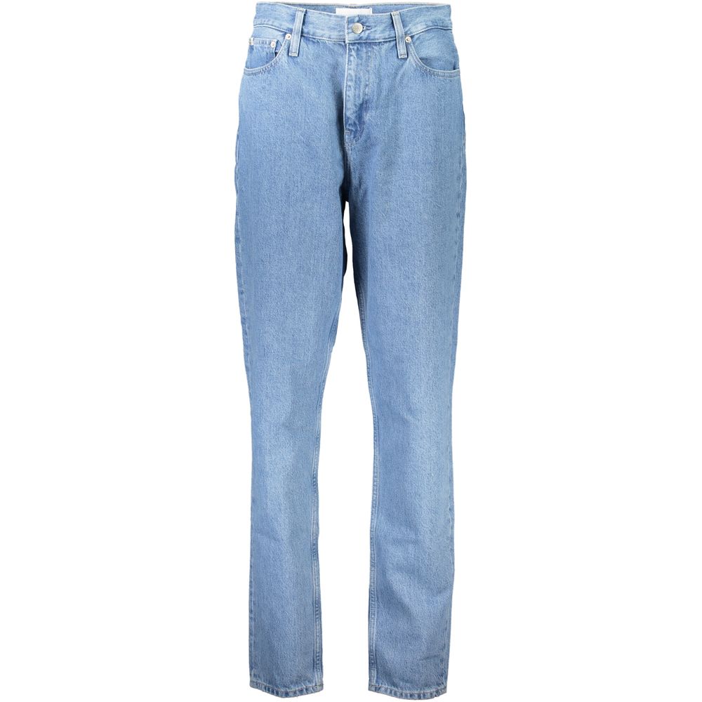 Calvin Klein Mom Jeans Sea Wave Azzurro