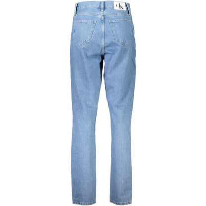 Calvin Klein Mom Jeans Sea Wave Azzurro