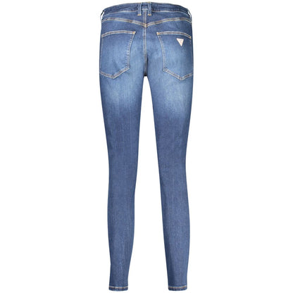 Guess Skinny High-Rise Jeans Sea Wave Blue Harbor