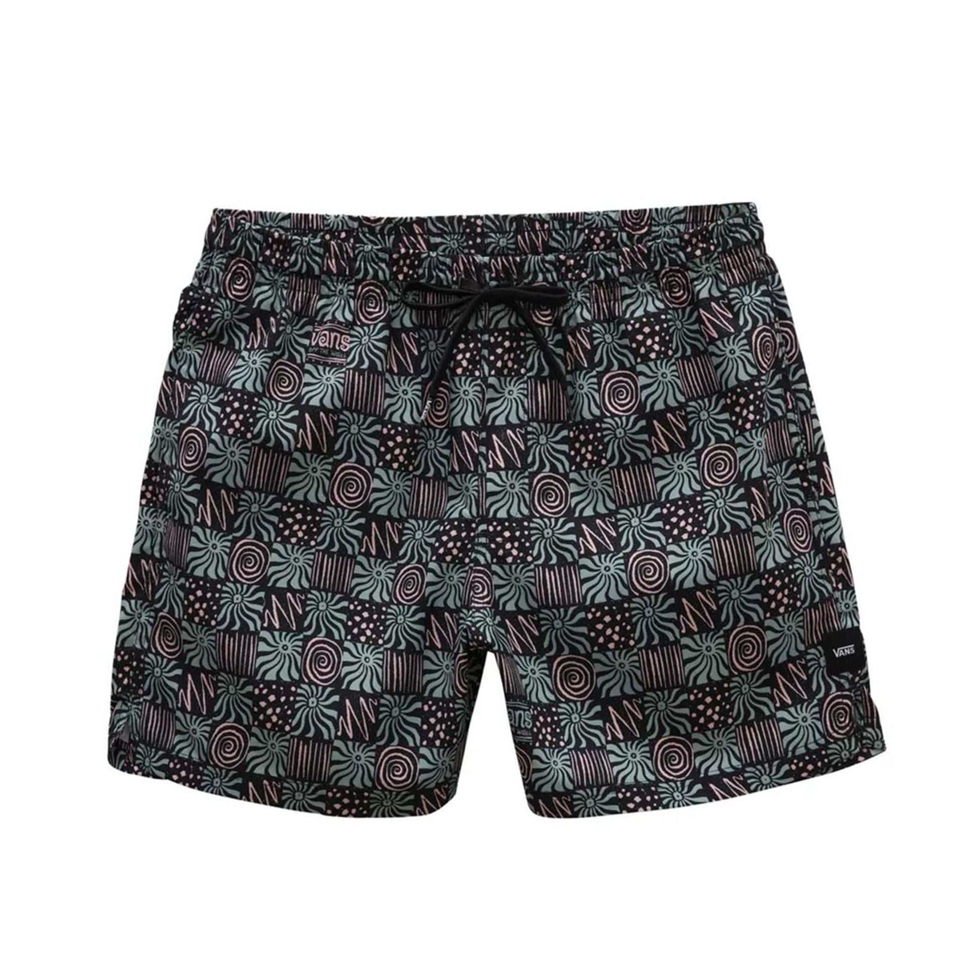 Men's Vans Beachwear polyester swim trunks with elastic waistband and visible logo