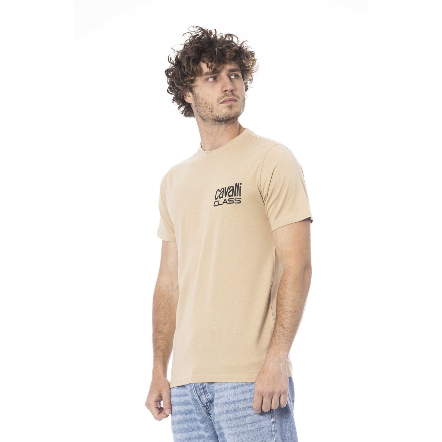 Cavalli Class Male Camel T-Shirt