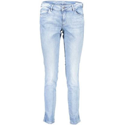 Guess Skinny Mid-Rise Jeans Sea Wave Azzurro