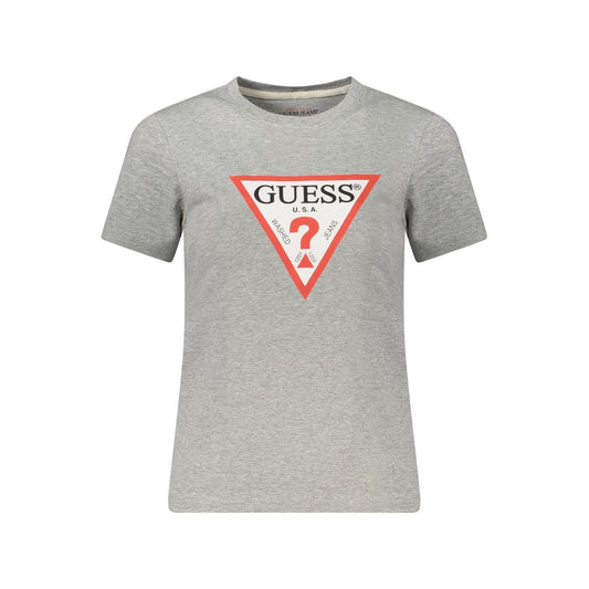Guess Jeans Grigio Baumwoll-T-Shirt für Damen